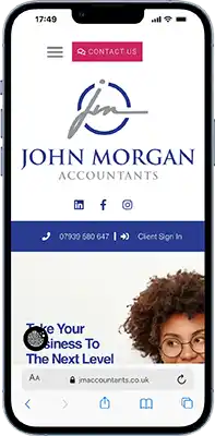 JM Accountants website project